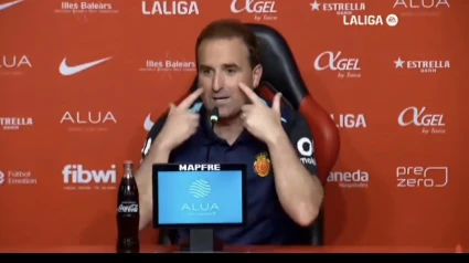 Jagoba Arrasate hace un gesto el pasado sábado