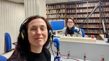 Eva Loureiro en los estudios de COPE Ferrol