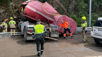 Accidente en el término municipal de Fiscal