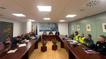 La reunión de trabajo se realizó en la segunda planta del Ayuntamiento