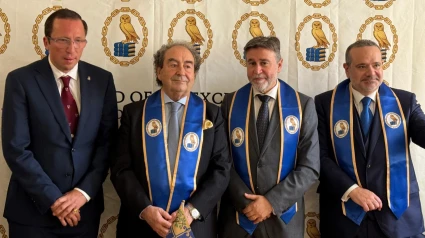 De izada a dcha: Otto von Geigenblatt, José Antonio Fernández Cabrero, Javier Olias y Gregorio Holguin.