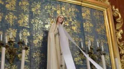Virgen de Fátima en el altar mayor de su Santuario en la Lancha del Genil