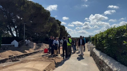 Visita obras alcantarillado Canutells