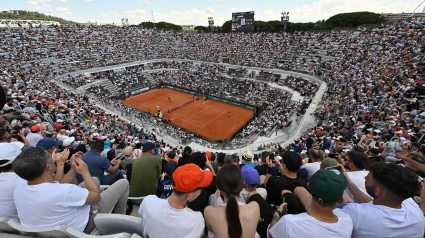 Una vista de la pista central del Masters 1000 de Roma