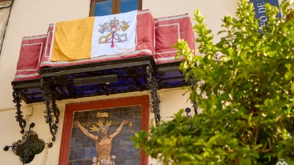 La Basílica luce engalanada ante la presencia del Santísimo Cristo de la Expiración en Roma por el #Jubileo2025