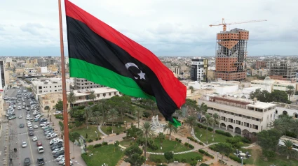 Archivo - Bandera libia