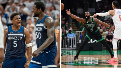 Los Wolves ya son finalistas en el Oeste. Boston alargó su semifinal del Este ante los Knicks.