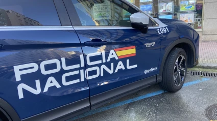 Coche patrulla de la Policía Nacional en A Coruña
