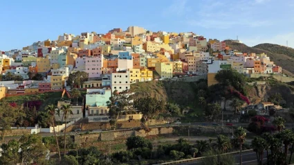 Panorámica de los riscos de la ciudad