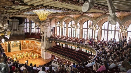 palau Unas 5.500 personas han visitado el Palau de la Música Catalana este sábado entre las 10.00 y las 15.00 horas en la jornada de puertas abiertas organizada con motivo del Día Internacional de la Música.POLITICA CATALUÑA ESPAÑA EUROPA BARCELONA CULTURARAY MOLINARI/ PALAU DE LA MÚSICA