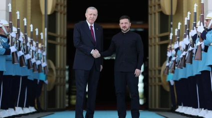 Zelenski y Erdogan se dan la mano en Turquía antes de la cumbre de paz