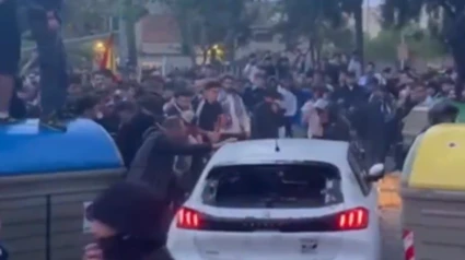 El momento del atropello