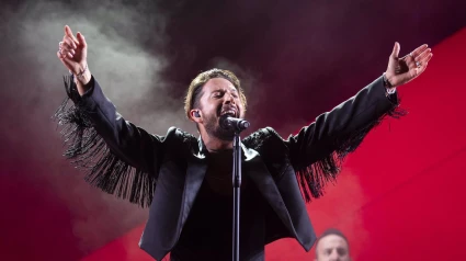 Imagen de Manuel Carrasco durante uno de sus multitudinarios conciertos