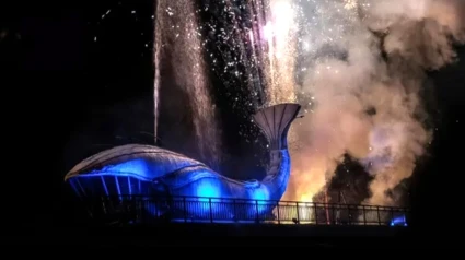 Espectáculo ballena gigante
