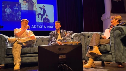 Adexe y Nau con Mariani Molina