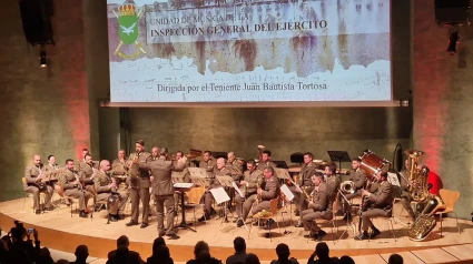 Imagen de archivo de la banda de música del IGE en una actuación