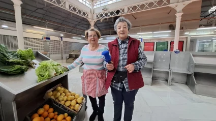 Bernarda e Inmaculada, en el Mercado del Sur de Gijón