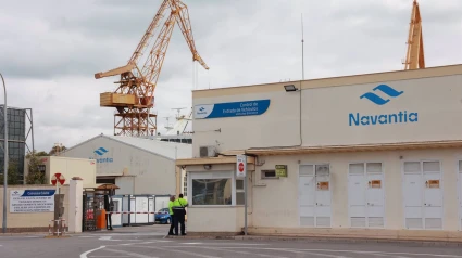 17/05/2024 Vista exterior de la entrada de los astilleros de Navantia en Cádiz.POLITICA ROCÍO RUZ/EUROPA PRESS