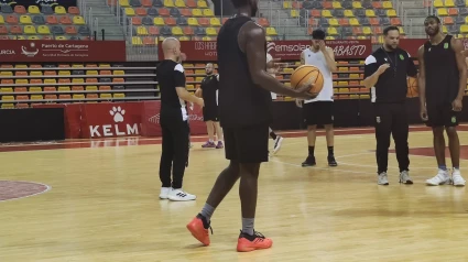 El Odilo Cartagena, en un entrenamiento