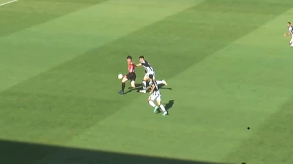 Imagen de la acción de Ginés en la que es expulsado