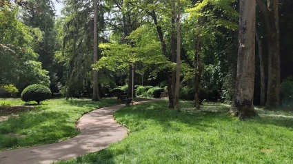 Parque de la Florida tras 50 días de huelga de los jardineros de Vitoria