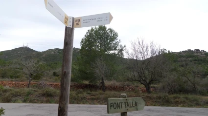 PR-CV 397.1 en las Agujas de Santa Águeda (Benicàssim)