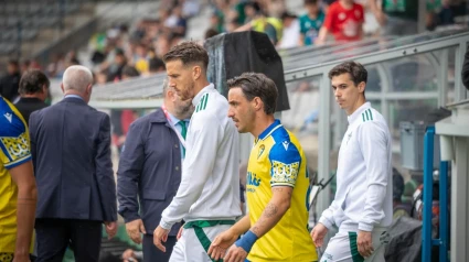 Iza en el partido ante el Racing de Ferrol