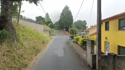 Lugar de Fonte do Campo, en Fene, en donde aconteció el acidente