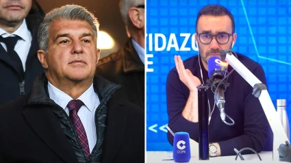 Laporta y Juanma Castaño