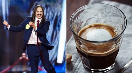 El representante estonio en Eurovisión 2025, Tommy Cash (izquierda)