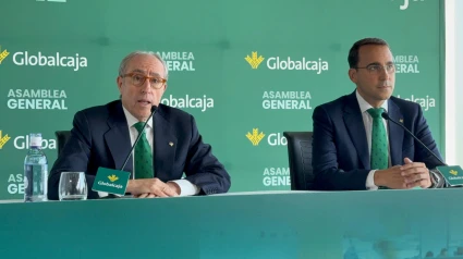 Mariano León, presidente y Pedro Palacios, director general de Globalcaja