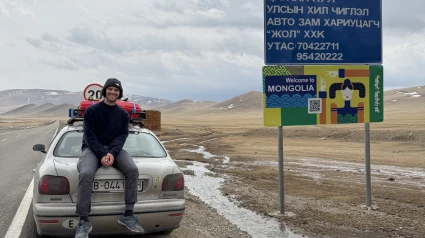 Fabio, entrando a Mongolia.