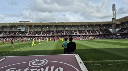 Estadio de Pasarón en el partido del ascenso
