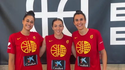 Imagen de las tres mallorquinas de España, Noa Morro, Helena Pueyo y Alba Torrens