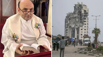 El Padre Romanelli es párroco de la Sagrada Familia de Gaza