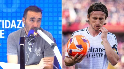 Juanma Castaño y Luka Modric