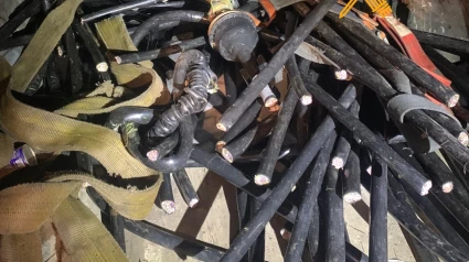 Cable de cobre intervenido