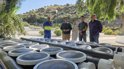Se instala un nuevo sistema de aireación en la EDAR  de La Herradura