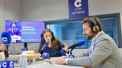 Álvaro Queipo en los estudios de COPE