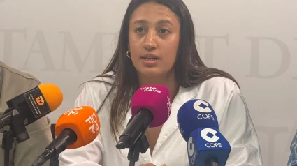Fiamma Benítez atiende a los medios tras conocerse su convocatoria con la Selección Española Sub-23.