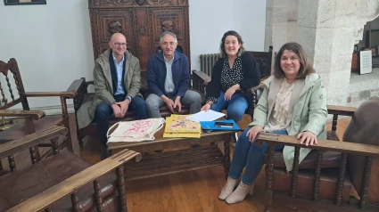 Reunión del equipo de gobierno de Mondoñedo y la directora xeral de Persoas con Discapacidade