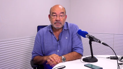 Ángel Expósito durante el videoblog
