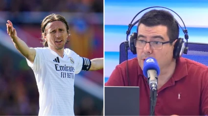 Luka Modric y Miguel Ángel Díaz