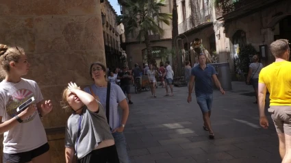 Turistas en Barcelona