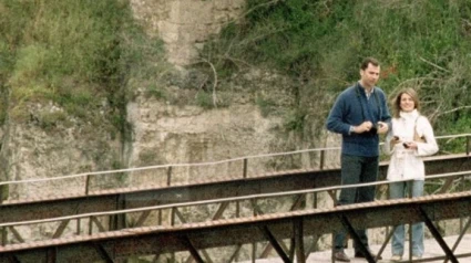 Los reyes en Cuenca, durante su luna de miel
