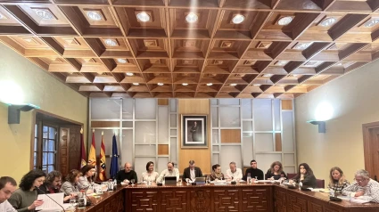 Foto de archivo de un pleno municipal del Ayuntamiento de Jaca