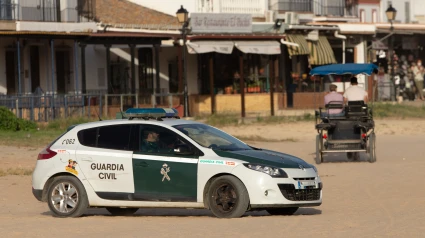 (Foto de ARCHIVO)La Guardia Civil vigila la seguridad de la Aldea durante el fin de semana de la Romería del Rocio en la Aldea . 23 de mayo de 2021 en Almonte, Huelva, España.Joaquin Corchero / Europa Press2021;ROCIO;ALDEA;ROMERIA;ALMONTE;HUELVA;ANDALUCIA23/5/2021