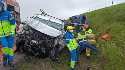 Accidente producido en la CC-324 en marzo de 2024
