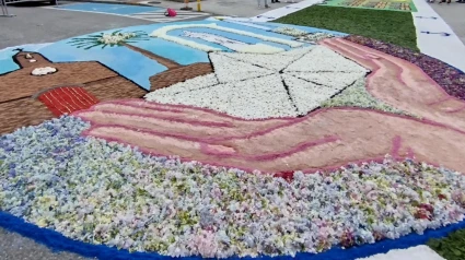 Alfombra floral del año 2024