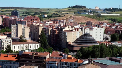 Burgos capital desde el aire.